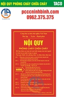 Nội quy phòng cháy chữa cháy