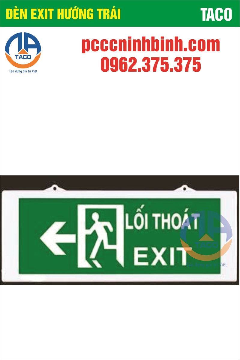 Đèn Exit hướng trái
